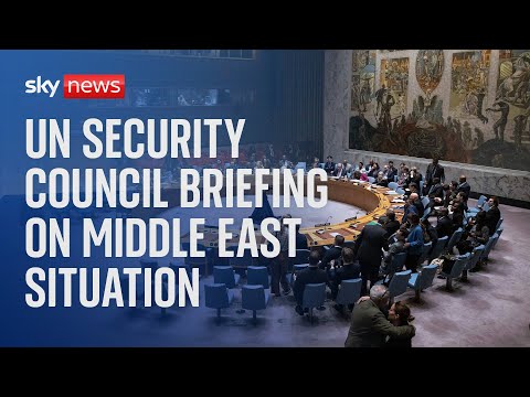 Watch live: UN Security Council briefing on situation in Middle East