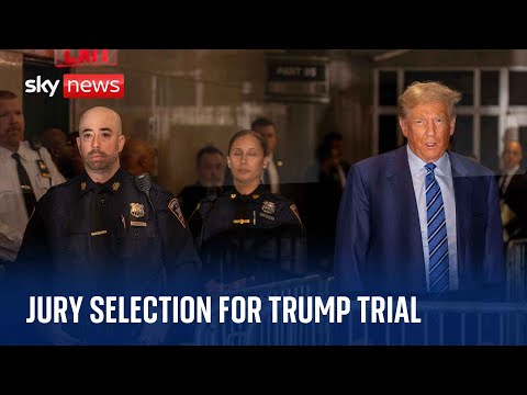 Watch live from New York as jury selection for Donald Trump’s hush money trial resumes