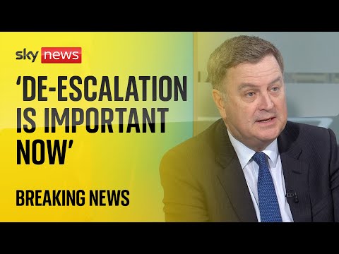 ‘De-escalation is really important now,’ urges minister | Israel-Iran tensions