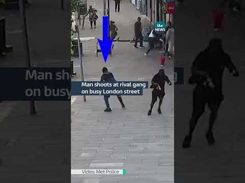 Ricardo Anderson shot at a rival gang while people were walking down a street in Tottenham #itvnews