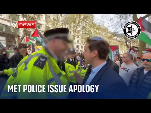 Met Police apologises after threat to arrest antisemitism campaigner