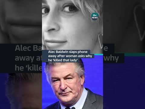 Alec Baldwin smacks phone out of woman’s hand | ITV News