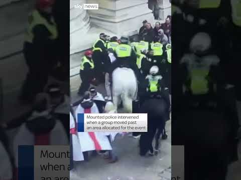 Scuffles at St George’s Day march