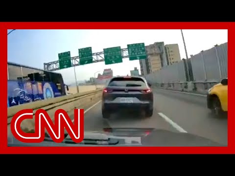 Cameras capture violent shaking from massive earthquake near Taiwan
