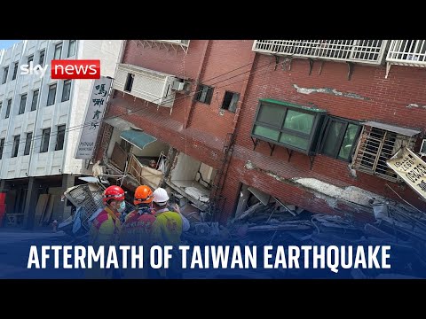 Watch live: Taiwan earthquake aftermath