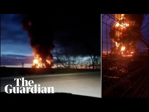 Fire engulfs Russian oil deposits in Smolensk region