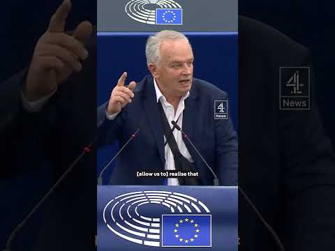 Dove released into European Parliament chamber