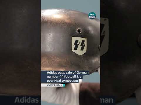 Adidas pulls sale of German number 44 football jersey over Nazi symbolism #itvnews #news #adidas