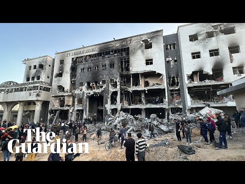 Gaza: al-Shifa hospital in ruins as Israeli forces withdraw