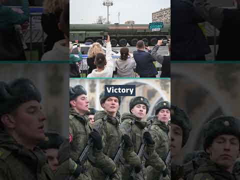 What are these British tanks doing lining up in Russia? #itvnews