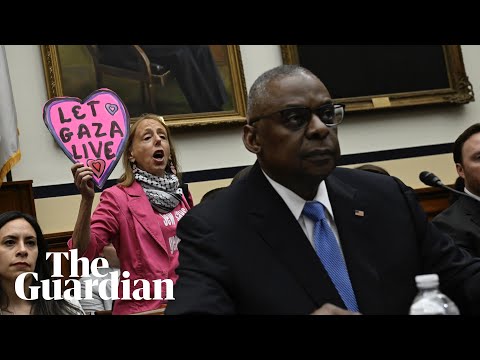 ‘You’re supporting a genocide’: Gaza protesters disrupt Lloyd Austin Senate hearing