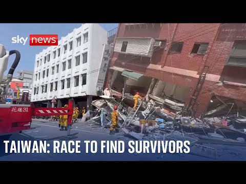 Taiwan: Race to find survivors as ‘terrifying’ aftershocks hit