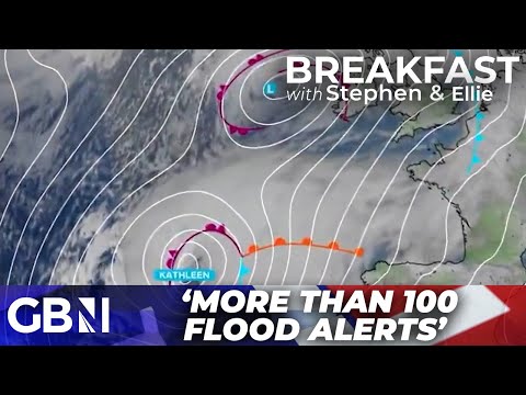 Britain braced for BATTERING as storm Kathleen ‘BARRELS IN’ with over 100 flood warnings in place