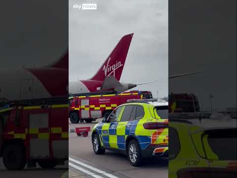 Virgin plane hits wing of British Airways aircraft on Heathrow tarmac