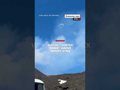 Watch “vortex rings” above Mount Etna