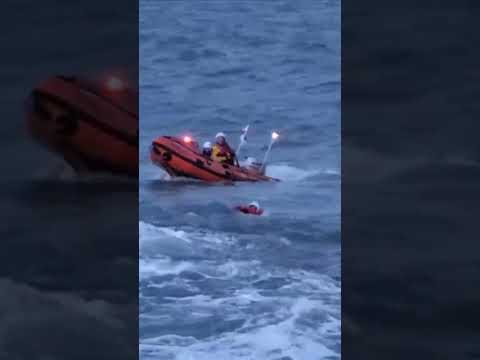 Lifeboat saves child from rough seas in Ireland