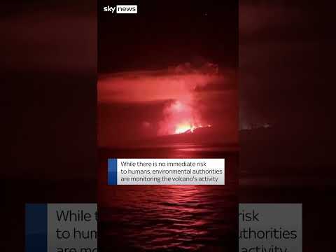 Volcano on uninhabited island erupts