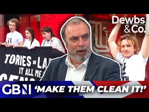 ‘Looks a bit of a pillock!’ ‘Make THEM clean it’ | Pro-Palestine activists spray Labour’s HQ… red.