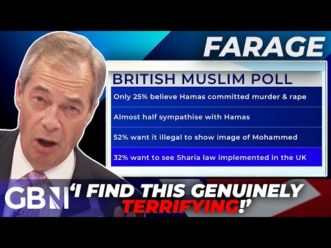 ‘TERRIFYING’: Nigel Farage DISTURBED by shock poll exposing British Muslims – ‘32% want Sharia law’