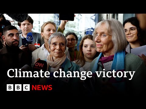 European court rules human rights violated by climate inaction in landmark case | BBC News