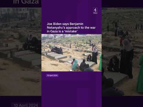 Joe Biden says Benjamin Netanyahu’s approach to the war in Gaza is a ‘mistake’