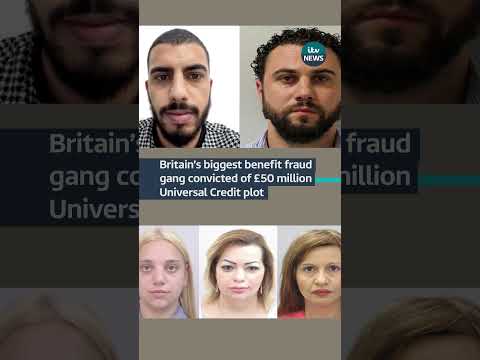 Britain’s biggest benefit fraud gang has been convicted for a £50 million UC plot #itvnews #money
