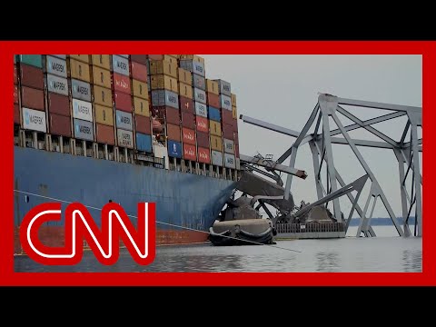 Crews removing first pieces of Baltimore bridge collapse debris