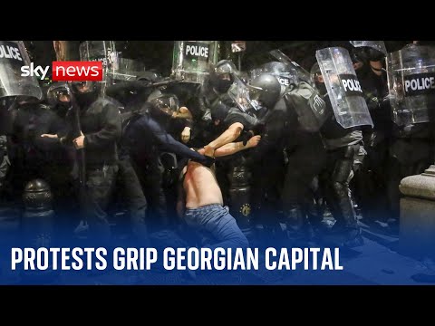 Georgia: Police use water cannon and tear gas against protesters opposing ‘foreign agent’ bill