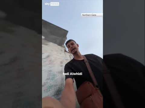 Moment an Israeli airstrike narrowly missed journalists in Gaza