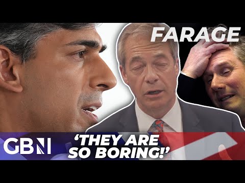 Nigel Farage reveals he ‘nearly FELL ASLEEP’ watching Rishi Sunak and Keir Starmer fight today…