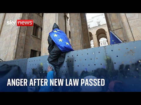 Anger on streets as Georgia approves controversial law