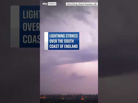Watch lightning storm over Worthing