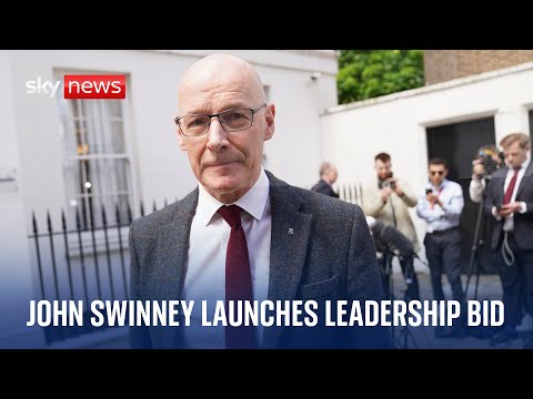 John Swinney announces campaign to be Scotland’s first minister and SNP leader for a second time