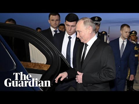 Russian president Vladimir Putin arrives in Beijing at start of two-day state visit