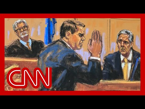 Sketch artist describes capturing tense moment between Michael Cohen and Trump attorney