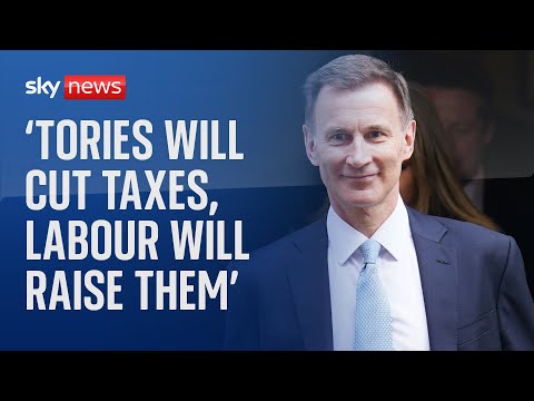 Chancellor Jeremy Hunt promises further tax cuts in pre-general election speech