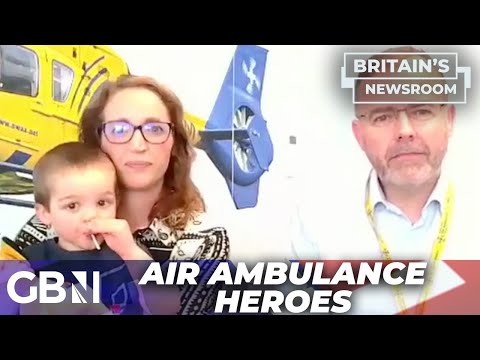 Air Ambulance praised for saving two-year-old from DISASTER with quick action