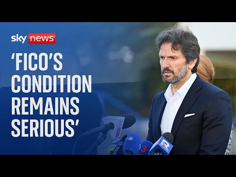 Slovakia’s Deputy Prime Minister delivers an update on recovering PM Robert Fico