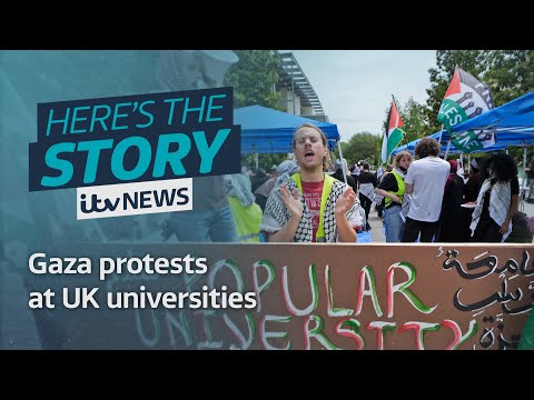 Gaza protests at UK universities | ITV News