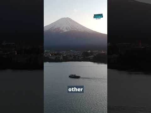 Japanese officials erect barrier in front of Mount Fuji to block tourists #itvnews #japan #travel