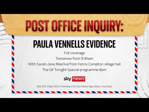 Post Office Inquiry: Former Post Office boss Paula Vennells gives evidence