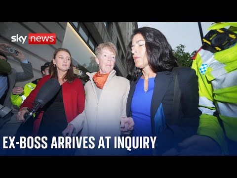 Post Office scandal: Ex-boss Paula Vennells faces media scrum as she arrives at inquiry