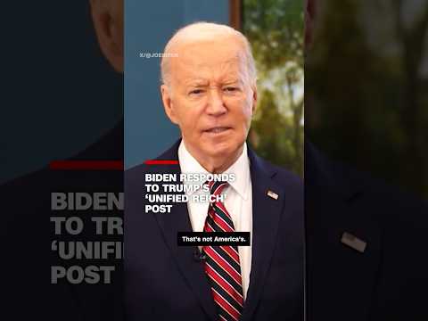 See Biden reaction to Trump’s ‘unified Reich’ video