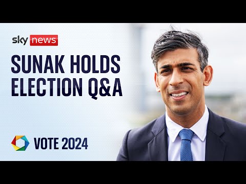 PM Rishi Sunak holds a Q&A following election date announcement