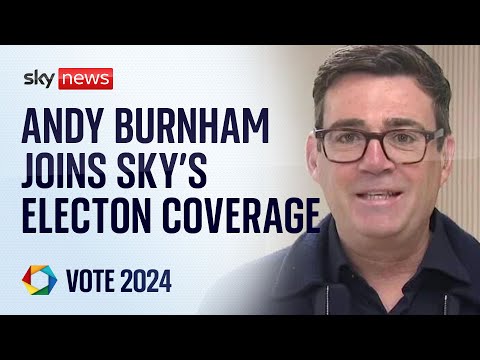 Vote 2024: Andy Burnham joins Sky News’ election night coverage