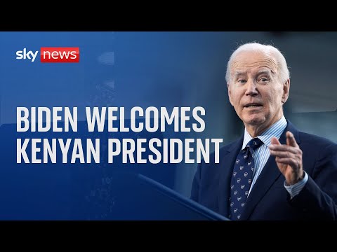 Watch live: US President Joe Biden and the First Lady Jill Biden welcome Kenyan president