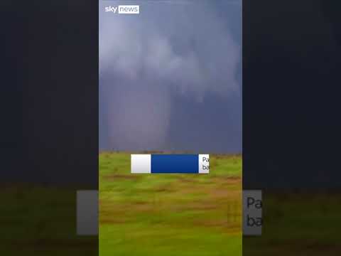 Large tornado rips through Oklahoma as severe storms hit central US