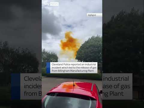 Orange cloud appears above County Durham after ‘industrial incident’
