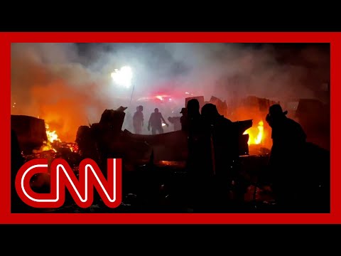 Graphic video shows scale of devastation in Rafah