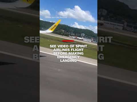 See video of Spirit Airlines flight before making emergency landing